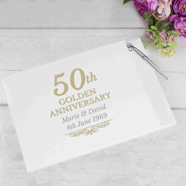 50th Golden Anniversary Hardback Guest Book