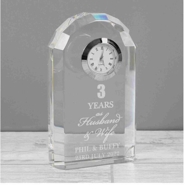 Anniversary Crystal Clock