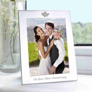 Silver Anniversary 5 x 7 Photo Frame