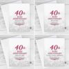 Printed 40th Ruby Anniversary Card front cover options