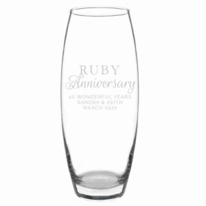 Ruby Anniversary Bullet Vase