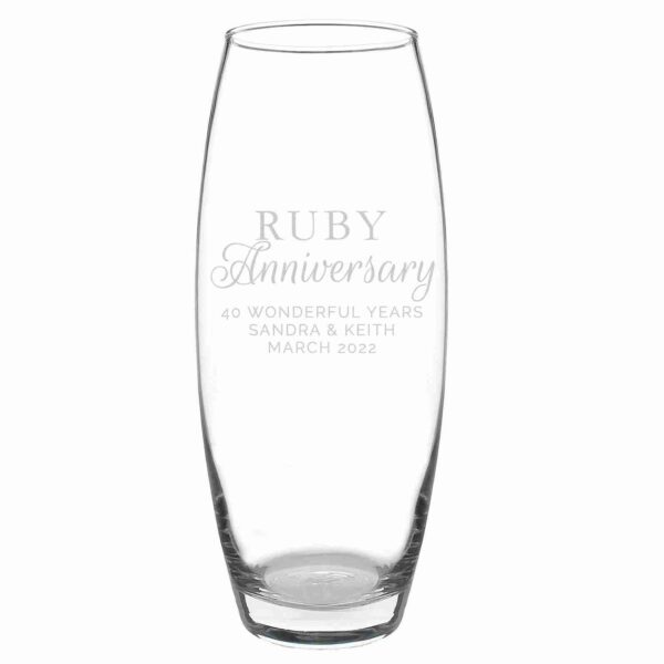 Ruby Anniversary Bullet Vase