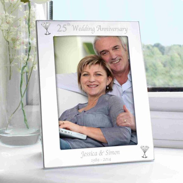 25th Wedding Anniversary Photo Frame