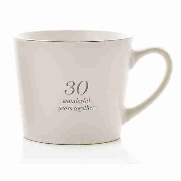 30 Wonderful Years Together white mug