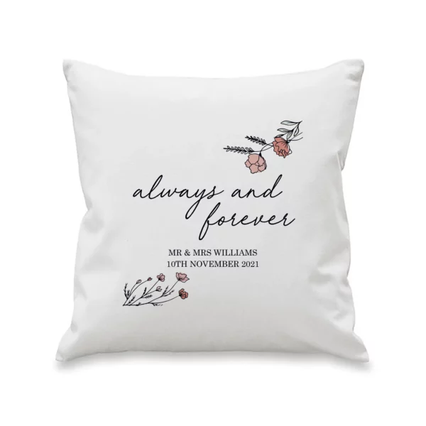 Always and Forever Personalised Cushion - Image 3