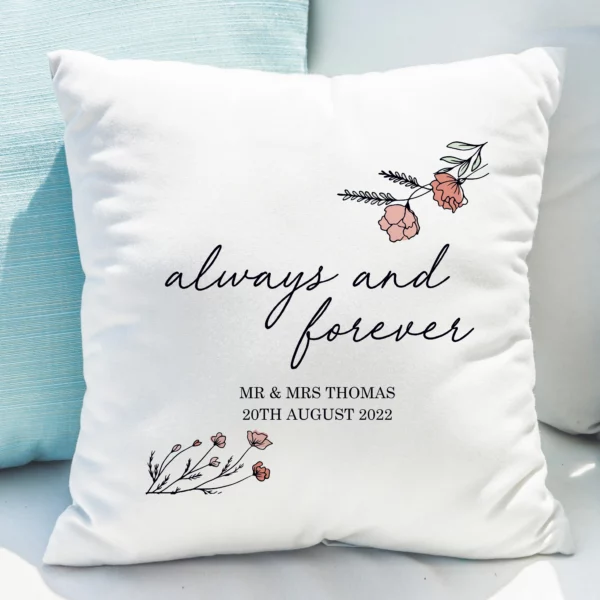 Always and Forever Personalised Cushion - Image 2