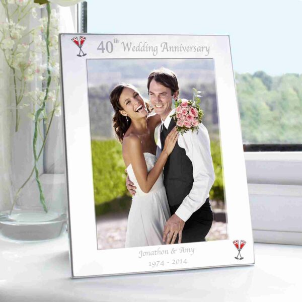 40th Wedding Anniversary Photo Frame