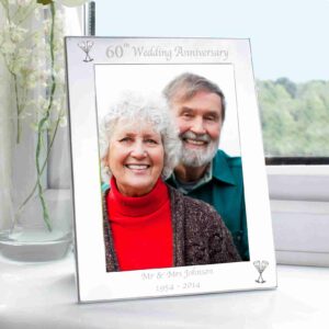 60th Wedding Anniversary Photo Frame