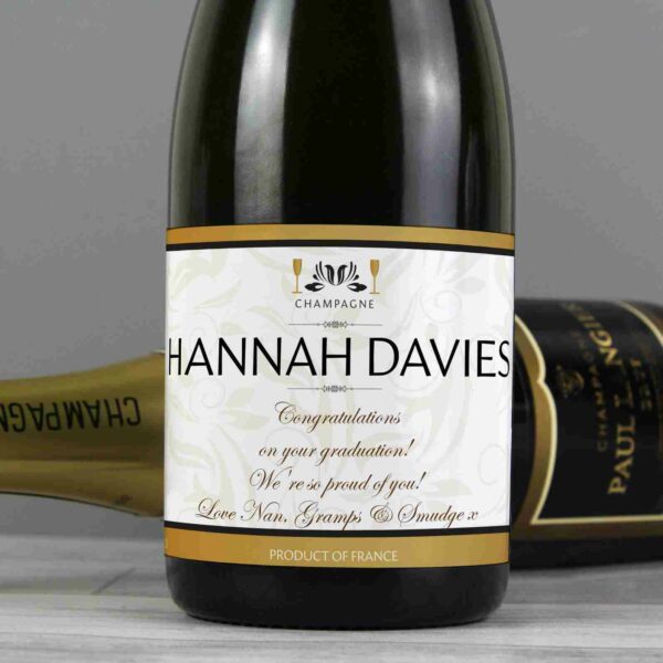Personalised Champagne Damask Design Label - A Memorable Gift for Any Occasion - Image 4