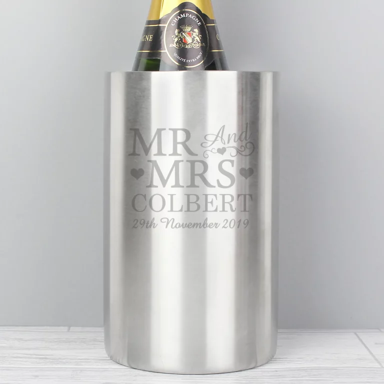 Mr & Mrs Personalised Wine Cooler