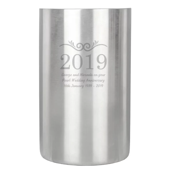 Personalised Wedding Anniversary Wine Cooler - Image 3
