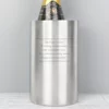 Personalised Stainless Steel Wine Cooler - Image 2