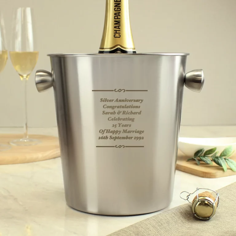 Stainless Steel Personalised Ice Bucket