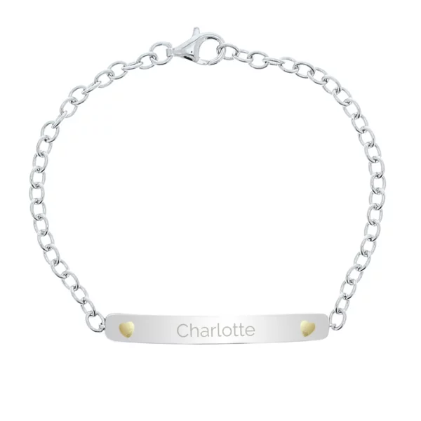 Personalised Sterling Silver Bar Bracelet - Image 3