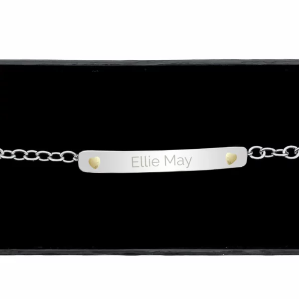 Personalised Sterling Silver Bar Bracelet - Image 2