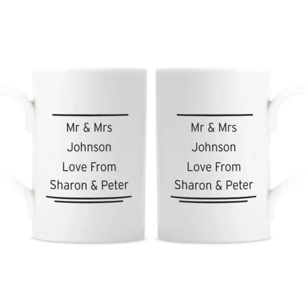 Mr Right/Mrs Always Right Mug Set, Free Personalisation - Image 3