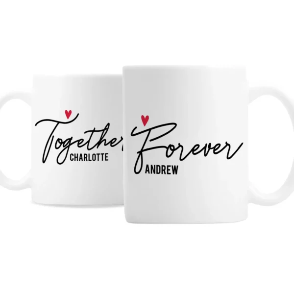 Personalised Together Forever Mug Set - Image 2