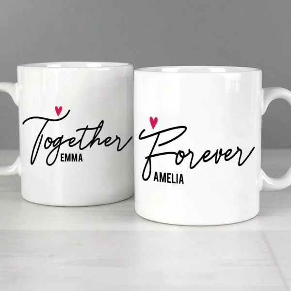 Personalised Together Forever Mug Set - Image 3