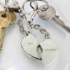 Two Hearts Beat As One Keyring, free personalisation - Image 4