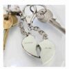 Two Hearts Beat As One Keyring, free personalisation - Image 2