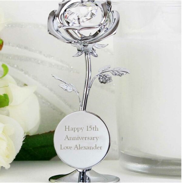 Personalised Crystocraft Swarovski Crystal Anniversary Gift Ornament - Image 3