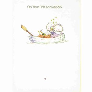 On your First Anniversary Greeting Card