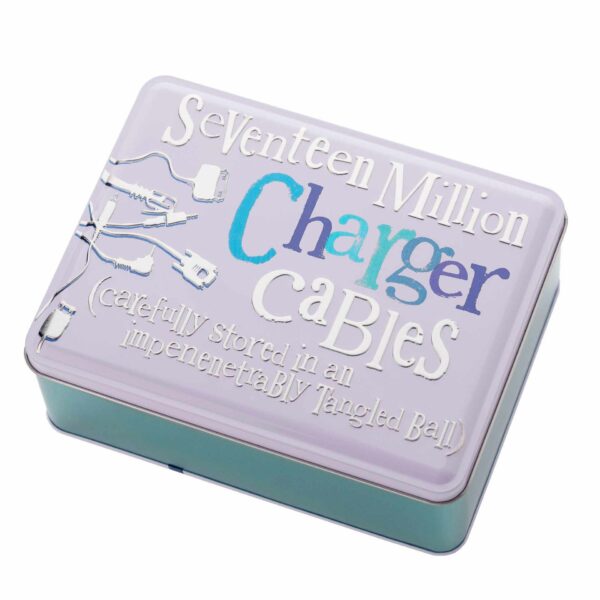 Charger Cables Storage Tin