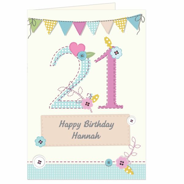 Personalised Summer Craft design Birthday Card