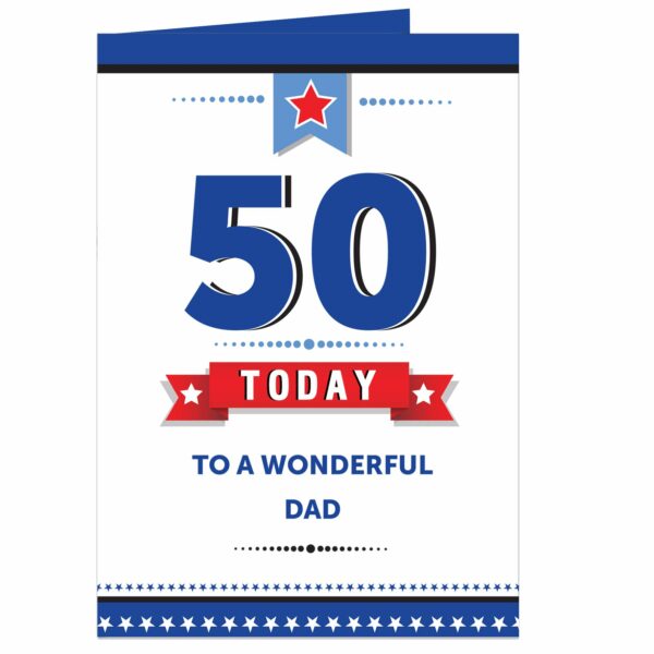 Personalised Star design Birthday Card