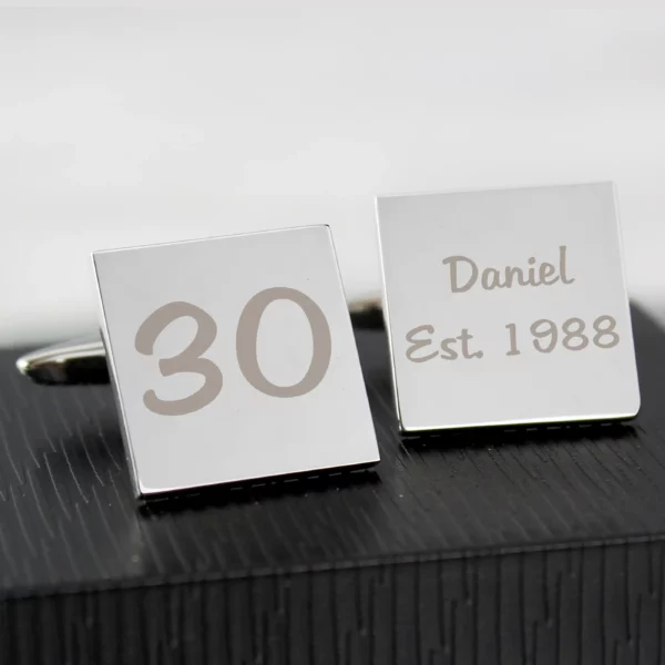 Birthday Big Age Cufflinks