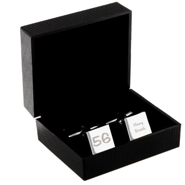 Birthday Big Age Cufflinks with Free Personalisation - Image 4