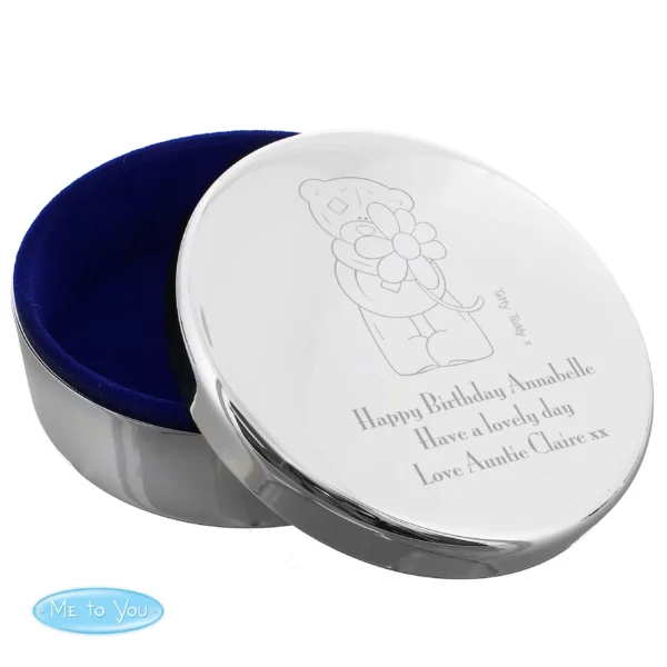 Me to You Flower Round Trinket Box with Free Personalisation - Image 6