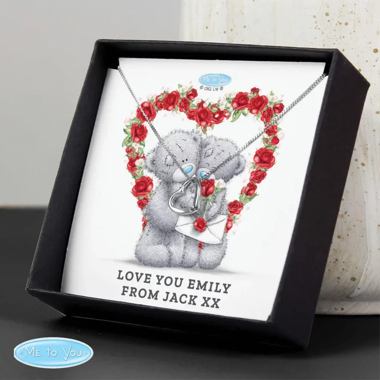 Me to You Roses Heart Necklace and Box