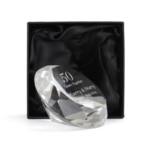 Personalised Big Diamond Numbers Paperweight - Image 2