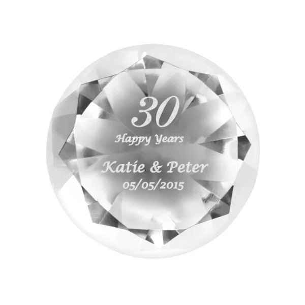Personalised Big Diamond Numbers Paperweight - Image 4
