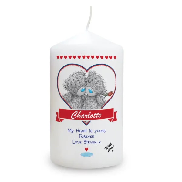 Me to You Couple Pillar Candle with Free Personalisation - Image 3