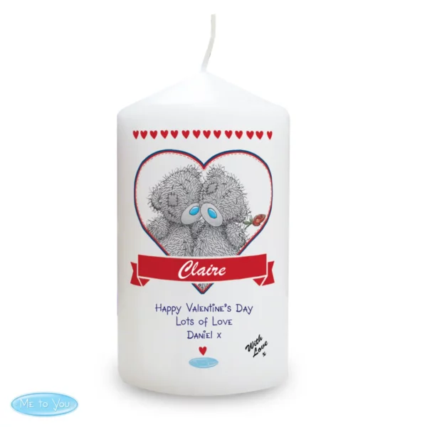 Me to You Couple Pillar Candle with Free Personalisation - Image 2