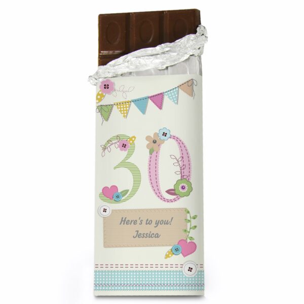 Personalised Birthday Summer Craft Design Milk Chocolate Bar