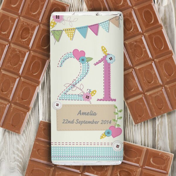 Personalised Birthday Summer Craft Design Milk Chocolate Bar
