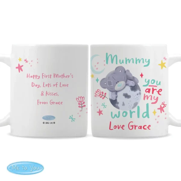 You Are My World Me To You Personalised Mug - Image 3
