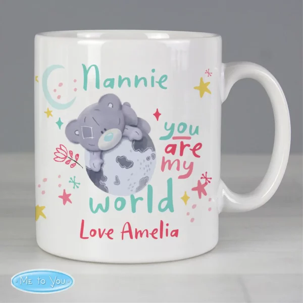 You Are My World Me To You Personalised Mug - Image 4