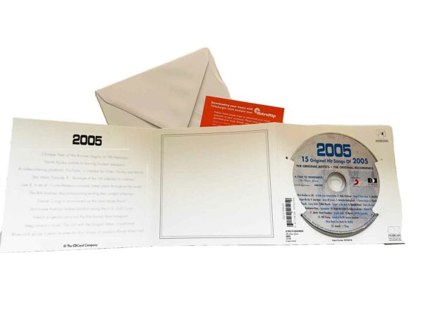 20th Anniversary Card with Original Hit Music of 2005. A Time to Remember, The Classic Years. - Image 4