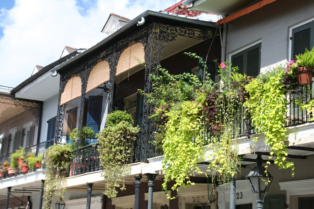 romantic holiday destination ideas - New Orleans Iron Balconies.