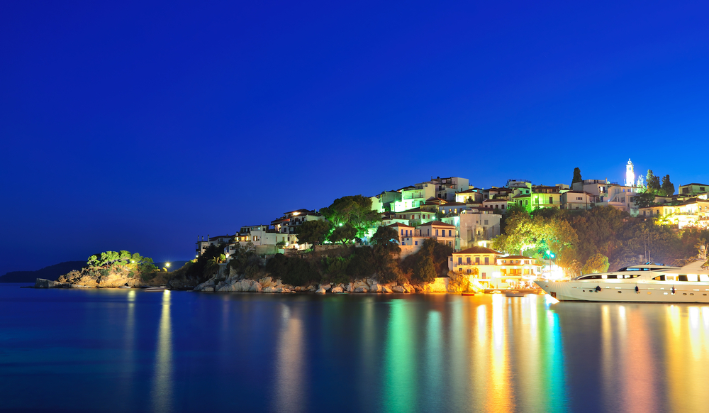 destination wedding anniversary ideas Skiathos Town, Crete