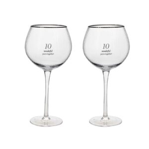 Amore 10th Anniversary Gin Balloon Glasses