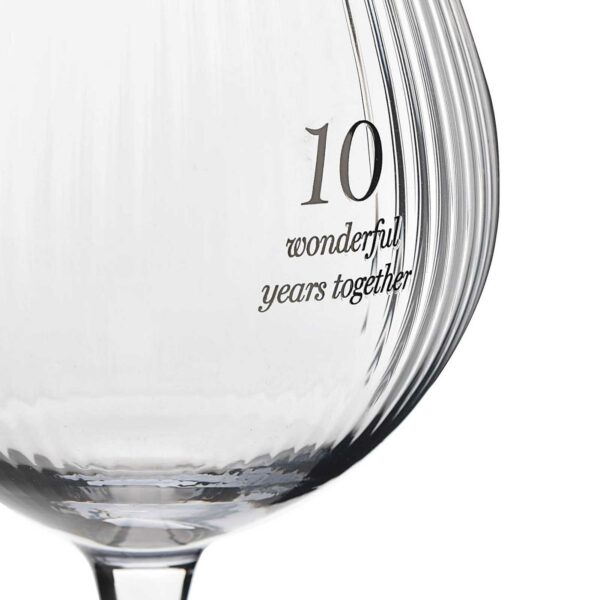 Amore 10th Anniversary Gin Copa (Balloon) Glasses Gift Set - Image 3