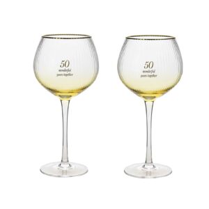 Amore Gin Balloon Glasses 50th Anniversary