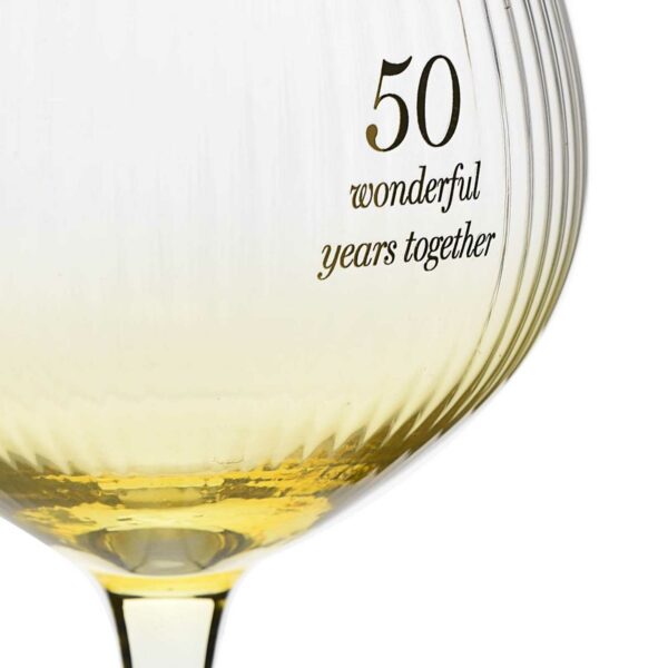 Amore Gin Balloon (Copa) Glasses Gift Set - 50th Anniversary - Image 4
