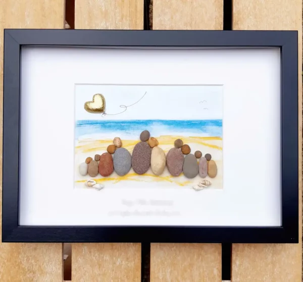 On The Beach Copper Anniversary, Beach Pebbleart Family