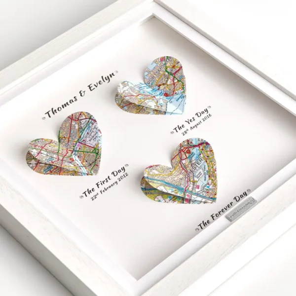 First Day Yes Forever Day Heart Paper Personalised Gift